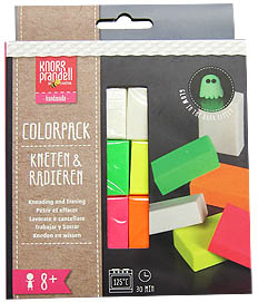 Kneten & Radieren Color Pack Neon + Nachtleucht
